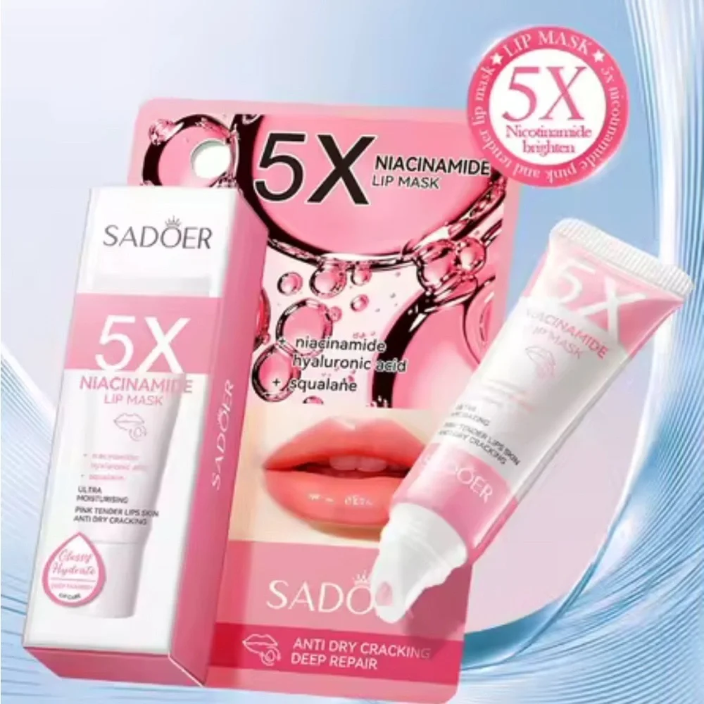 SADOER Pink Niacinamide Lip Mask balm gel